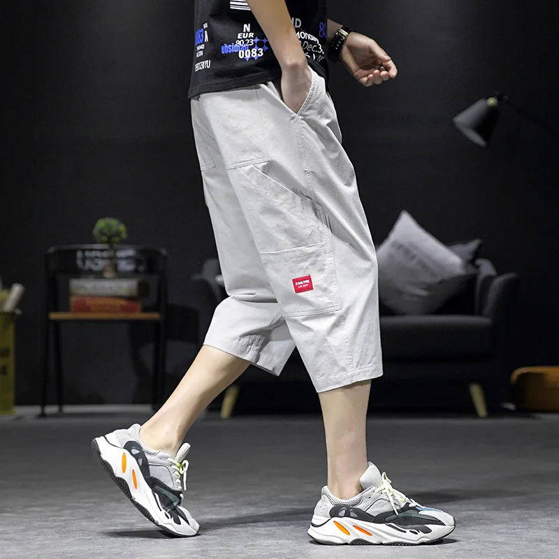 

2019 Summer New Style Japanese-style Interior Large Size Workwear Capri Pants M-5x Hk178-p45