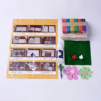 

DIY Handmade House Sand Table Cottage Architectural Model Bunny Ice Cream Assembly Educational Toys Gift