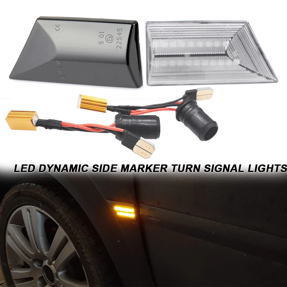 

Dynamic LED Side Marker Turn Signal Repeater Lights For Opel Vectra C 2002-2008 Signum 2003-2008 Car Indicator Lamp
