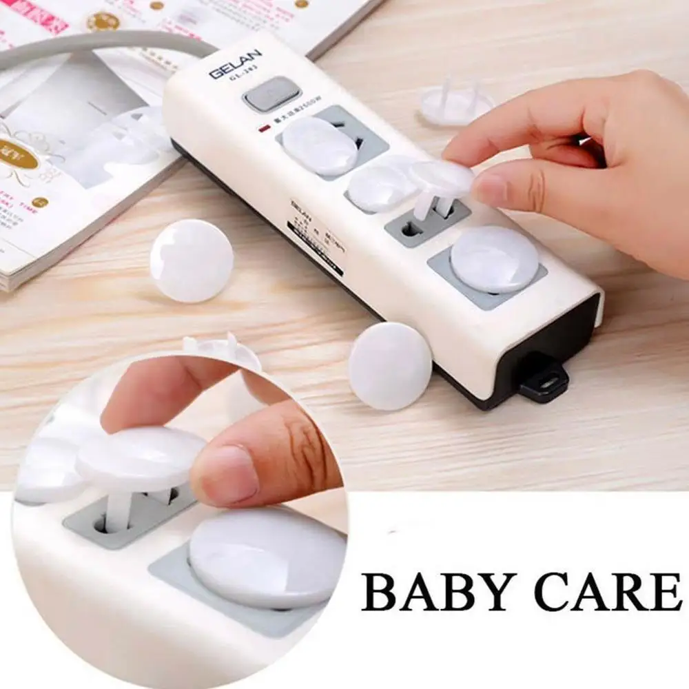 

10 Pcs/lot Hot Free Seguridad Plug Socket Safet Baby Children Protection Plug Safety Cover Plastic Safety Electrical Outlet Plug