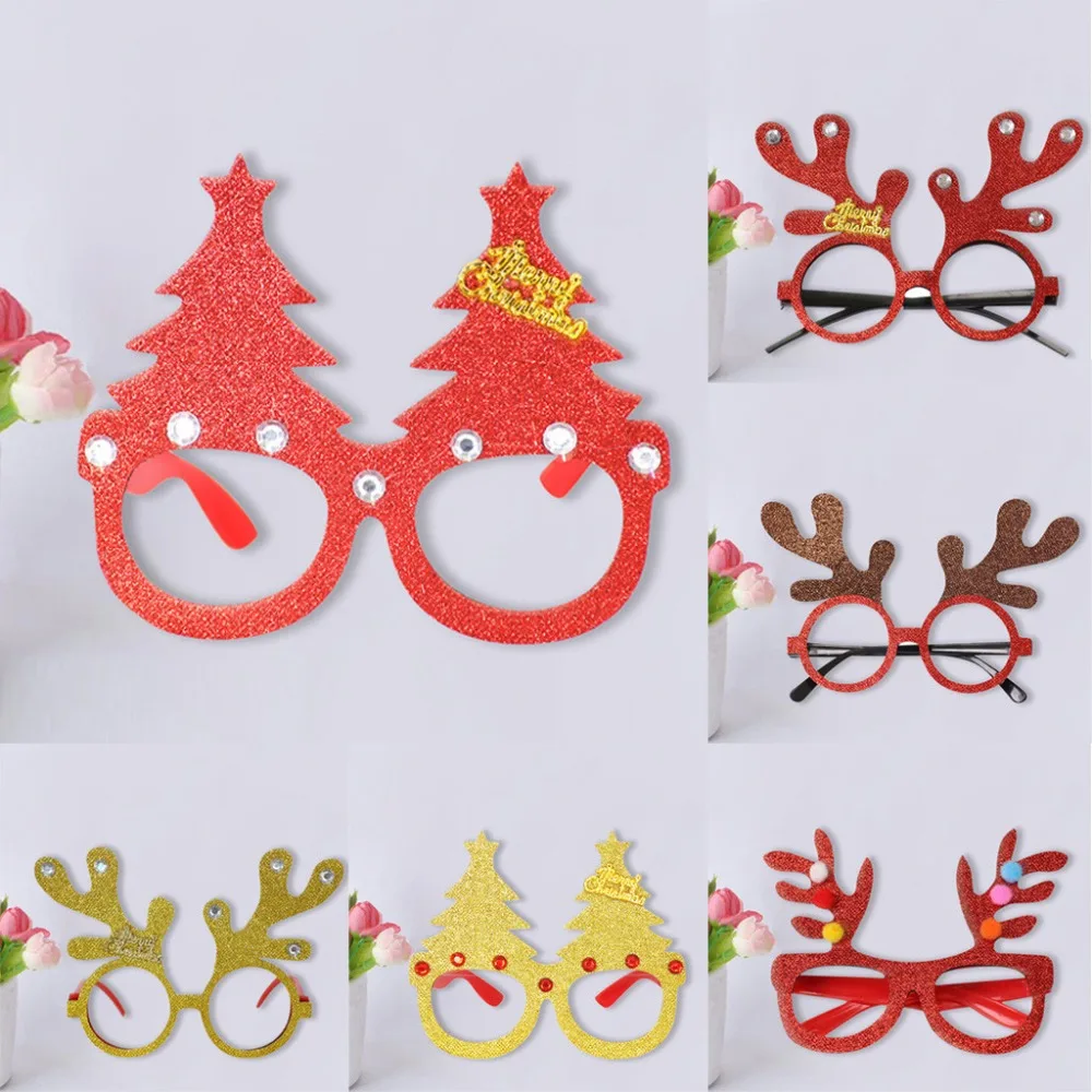 Christmas party glasses cute beautiful glasses photo props role playing animals riding bike cycling glasses 30S26 (1)