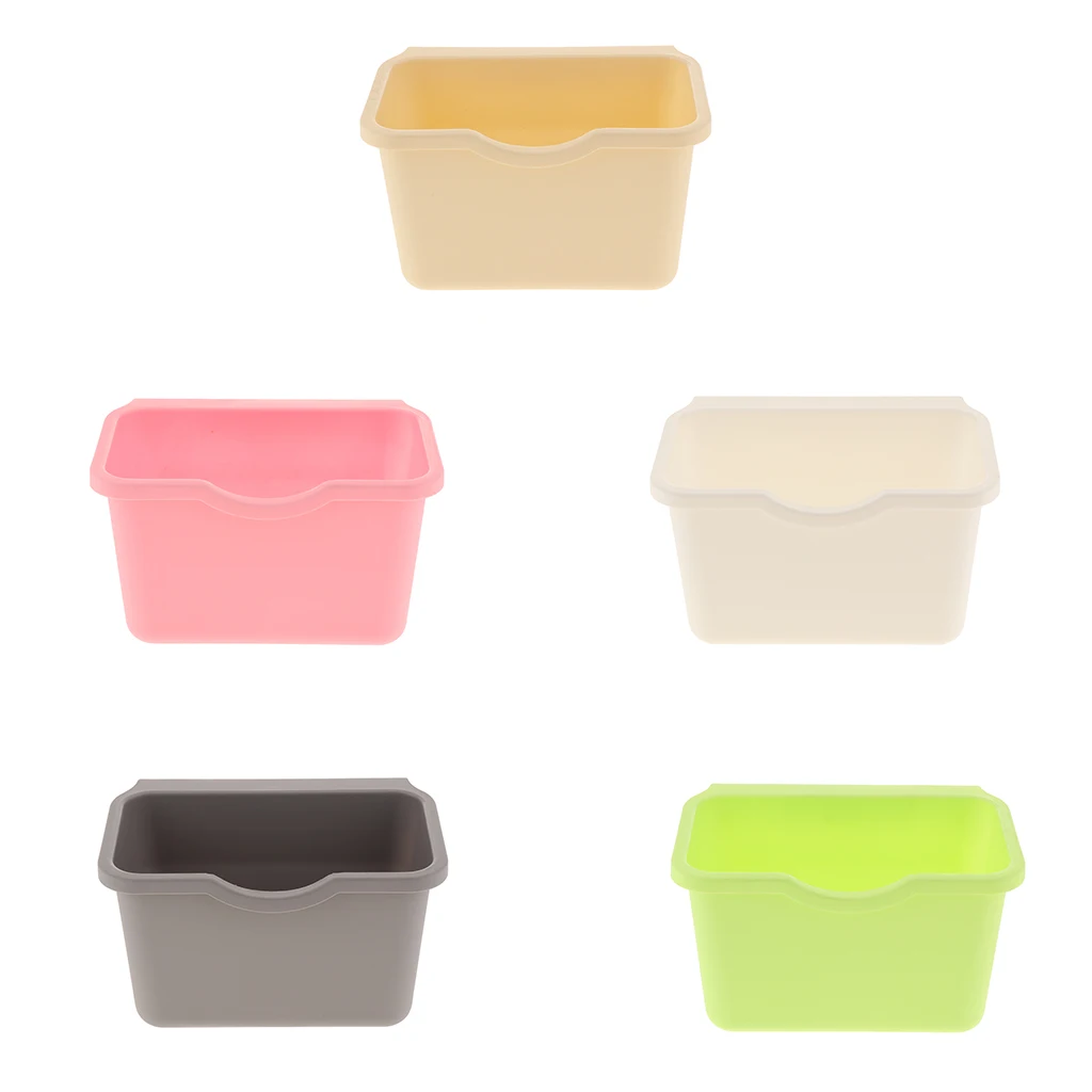 Plastic Basket Wastebaskets Multifuctional Hanging Trash Can Waste Bins Deskside Recycling