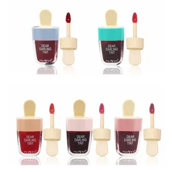 

5pcs/set Korean Style Cute Ice Cream Lip Tint Makeup Liquid Lipstick Moisturizing Lip gloss Waterproof Lasting Lipgloss Cosmetic