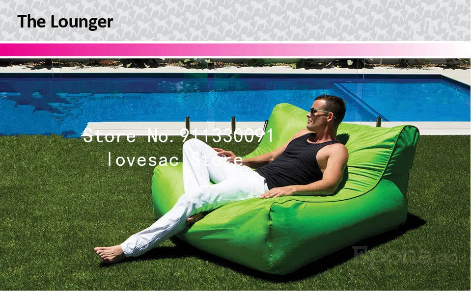 blue color floating bean bag sofa chair, high quality waterproof beanbag relax chair on water, fun happy lake pool floats