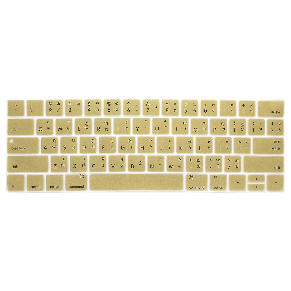 Thailan keyboard cover For macbook pro with touchbar A2159 A1707 A1707 A1989 A1990 New pro US-Enter cover Protective film