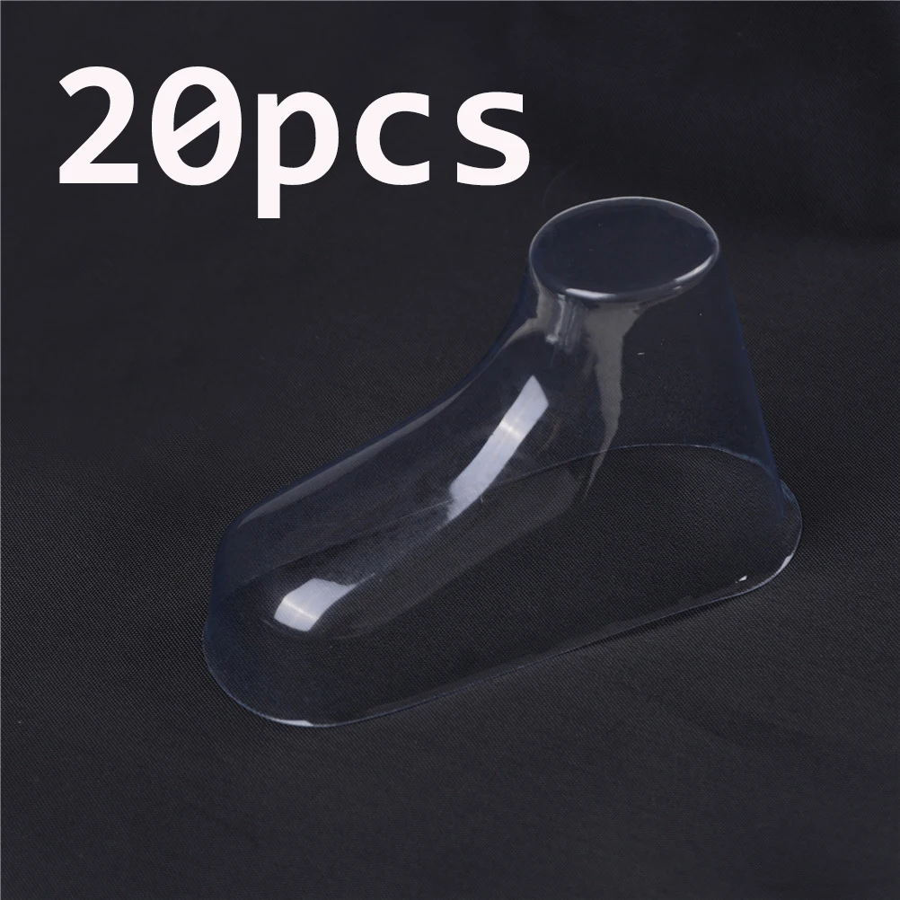 

20Pcs Clear Plastic Baby Feet Display Baby Booties Shoes Socks Showcase Feet Display Half Boots Shoes Transparent PVC About 9cm