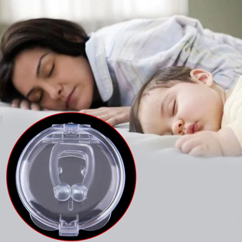 Stop-Snoring-Anti-Snore-Nose-Clip-Apnea-Guard-Care-Tray-Sleeping-Aid-Eliminate-or-Relieved-Snoring