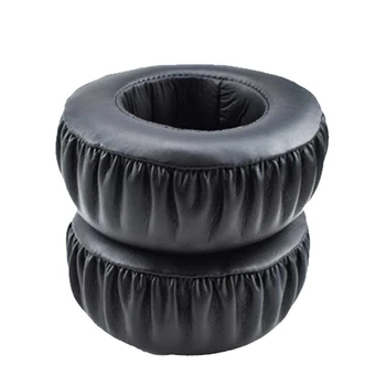 

1pair On-Ear Audio Cushion Ear Pads Noise Proof PU Leather Replacement Parts Wired Headphones Round Cover For Sony MDR XB500