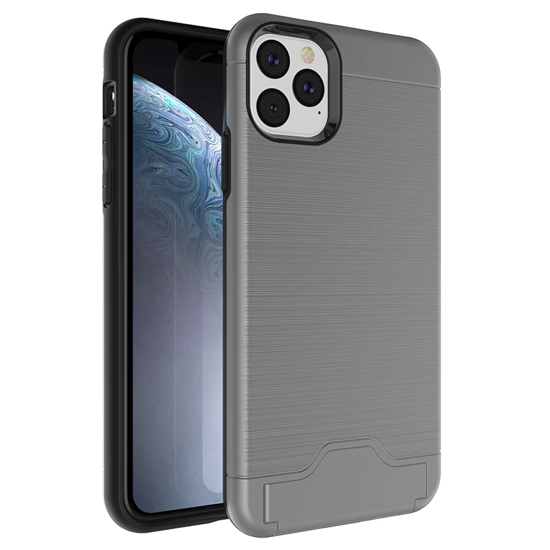 50 шт. разнородная проволочная ГРАФИКА Жесткий армированный чехол для iPhone 11 Pro Max XS XR X 8 7 6 6S Plus с подставкой для карт Жесткий ПК+ TPU чехол