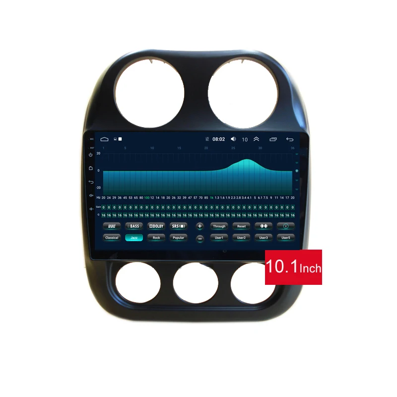 Excellent 10.1" 2.5D IPS Screen Android 9.1 Car DVD GPS For JEEP COMPASS 2010 2011 -2015 2016 audio car radio stereo tape recorder wifi 1