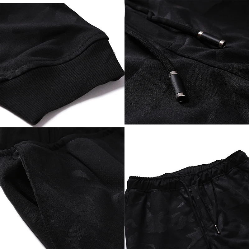 Black черные камуфляжные тактические брюки мужские модные фитнес Drawstring Beam Foot Camo Joggers мужские тренировочные брюки уличная одежда большого размера