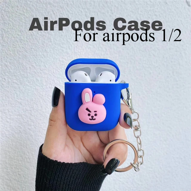 Милый мультяшный Мягкий силиконовый чехол для Apple Airpods 2 3 Чехол беспроводные Bluetooth игрушечные наушники история для airpods Pro Чехол - Цвет: For airpods 1 2