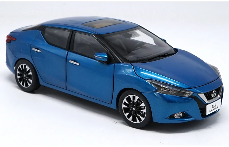1:18 Высокая тщательно Nissan lannia сплавочная модель автомобиля статические металлические модельные автомобили с Оригинальная коробка