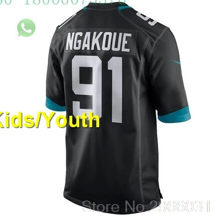 Jacksonville A+++ качественный Детский Молодежный Blake Bortles 5 Jalen Ramsey 20 leonard fournette 27 yannick ngakoue 91 jersey - Цвет: for kids youth
