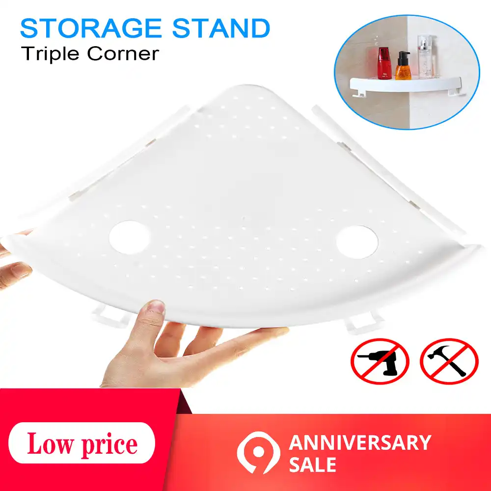 2019 полка для ванной комнаты Qrganizer защелкивающаяся угловая полка Caddy пластиковая угловая полка для хранения душа настенный держатель для шам...