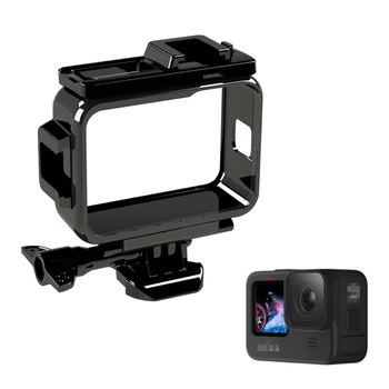

for GoPro Hero 9 Black Protective Cover Frame Case with Cold Shoe Protection Mount Bracket for Gopro 9 Action Camera Accessories