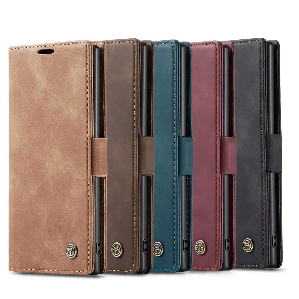 CaseMe кожаный бумажник чехол для Samsung Galaxy Note 20 Ультра 10 плюс S10e S9 S8 S7 край M20 A20e A30 A40 A50
