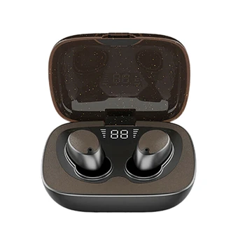 

ES02 Wireless Press Bluetooth Earphone 5.0 Wireless TWS Stereo Noise Reduction Waterproof Bluetooth Headset with Charging Case