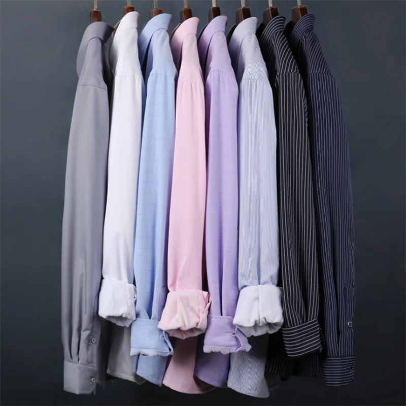 Мужские повседневные однобортные рубашки Camisa с добавлением шерсти и кашемира, дышащие удобные теплые рубашки для зимы и осени