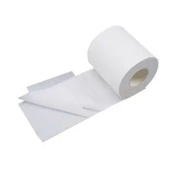 

3-PLY 10 Rolls Standard Rolls Toilet Paper Soft Skin-Friendly Native No Fragrance Bath for Commercial Household