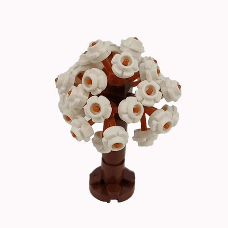 MOC Plants The Mushroom Pine Tree Flowers Building Blocks Toys for Children Assemble Blocks DIY Gifts Kids Toy 9