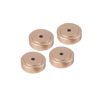 

4pcs Replacement Aluminum Non Slip Feet Pad Audio Amplifier Speaker Isolation Stand Anti Vibration Turntable Accessories Mini