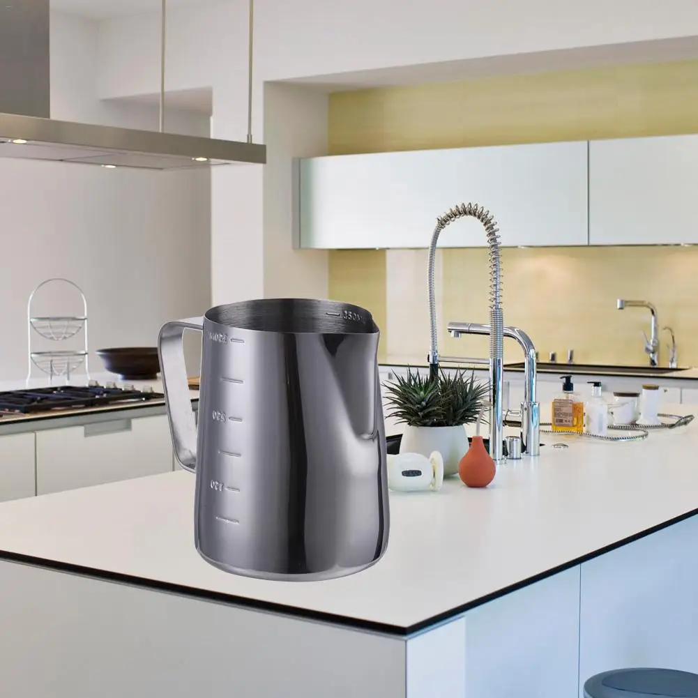 Весы 350/900 мл из нержавеющей стали Pull Cup Tip открытый рот цветок цилиндр Профессиональный Pull цветочный горшок необычное кофейное оборудование