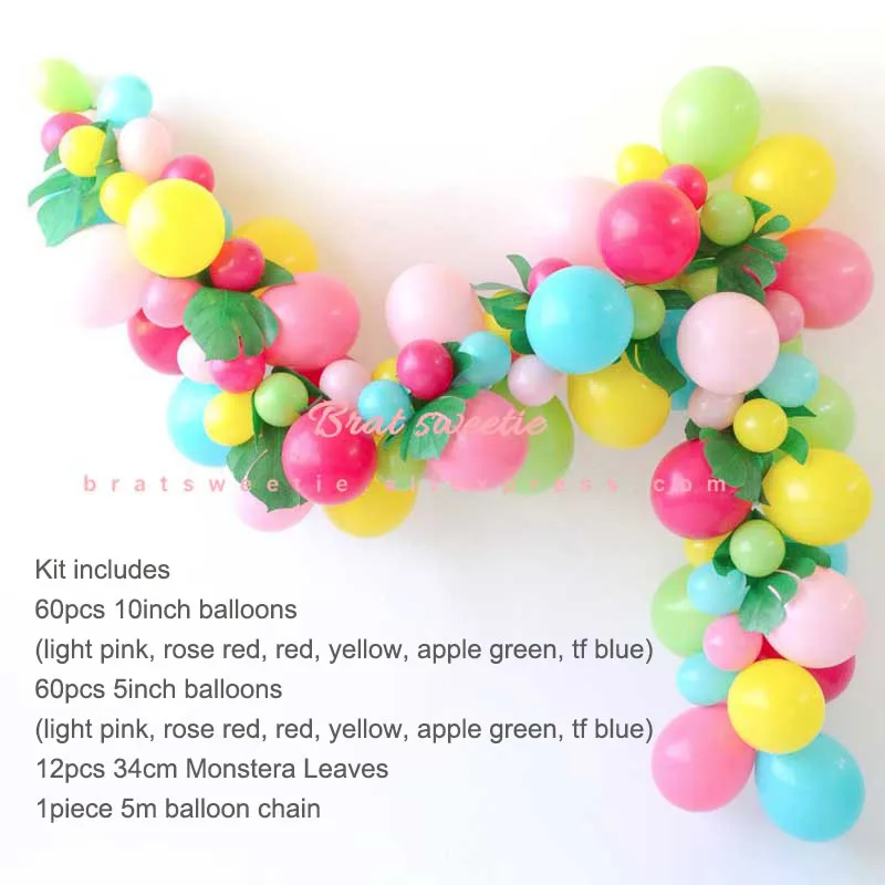 tropical ballonchain Pinata Единорог ламы воздушные шары ламы Альпака воздушный шар из фольги для вечеринок животных Baby Shower поставки с днем рождения украшения Дети - Цвет: tropical ballonchain