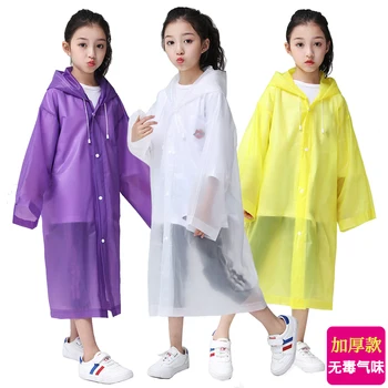

Kids Rain Coat Children's Raincoat Summer Thin Transparent Children's Raincoat Rain Jacket Coat Women Clear Jacket 2019 CC50YY