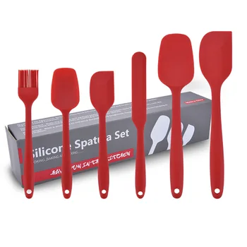 

6pcs/Set Baking Scraper Tool Brush Set Silicone Kitchenware Cream Spatula Mixing Batter Scraper Brush Butter Bakeware Tool