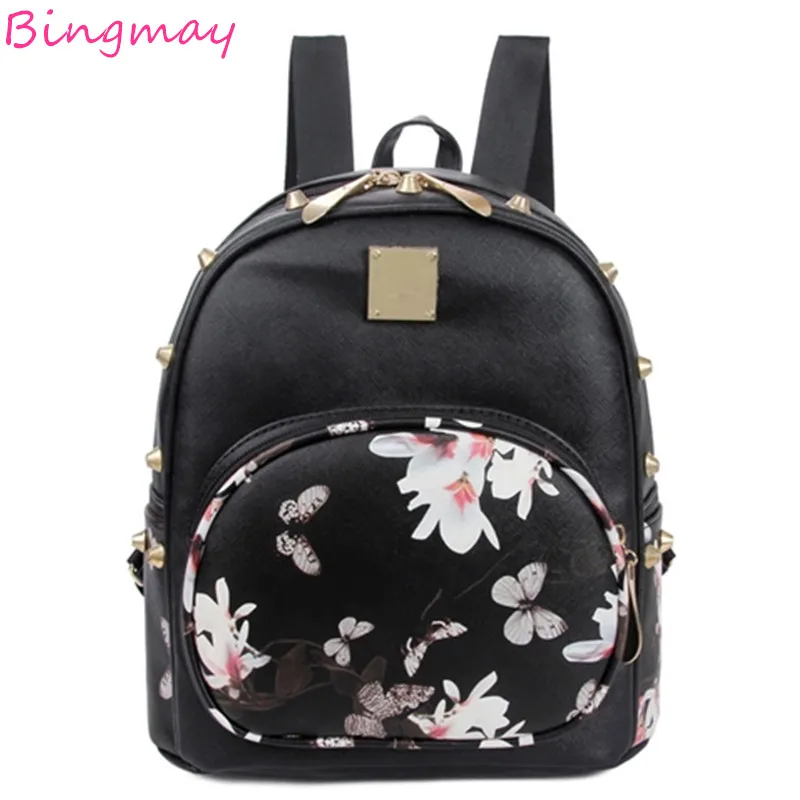 

Mini Backpack Women PU Leather Shoulder Bag For Teenage Girls Kids Multi-Function Small Bagpack Female Ladies School Backpack