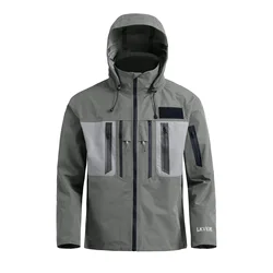 LKVER Jacket Oeko-Tex Pro Fabric Nylon Waterproof TI Zippers Latex Gasket on Neck and Wrist  Fully Seal Recommend Use Padding