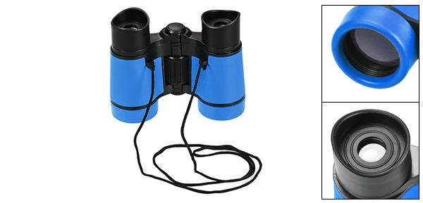 Sky Blue Uxcell игрушечный бинокль 4X30 Компактный складной бинокль ударопрочный с шейным ремешком для наблюдения за птицами, Походов, Кемпинга, сафари - Цвет: Sky Blue