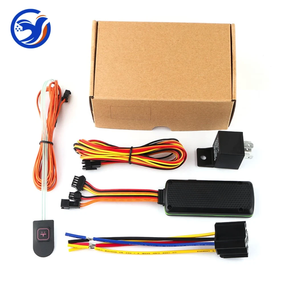 car GPS Tracker cut off engine 7-72V TK319-L Vehicle motorcycle tracking 4G Global use Free APP GPS Locator SOS Overspeed alarm - Цвет: With Relay and SOS
