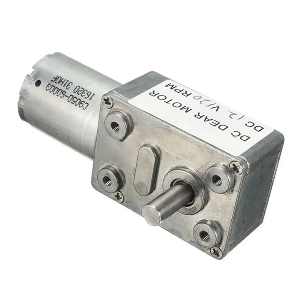 Gw370 Dc 12v 120rpm Высокий крутящий момент турбо червячный редуктор моторный редуктор мотор