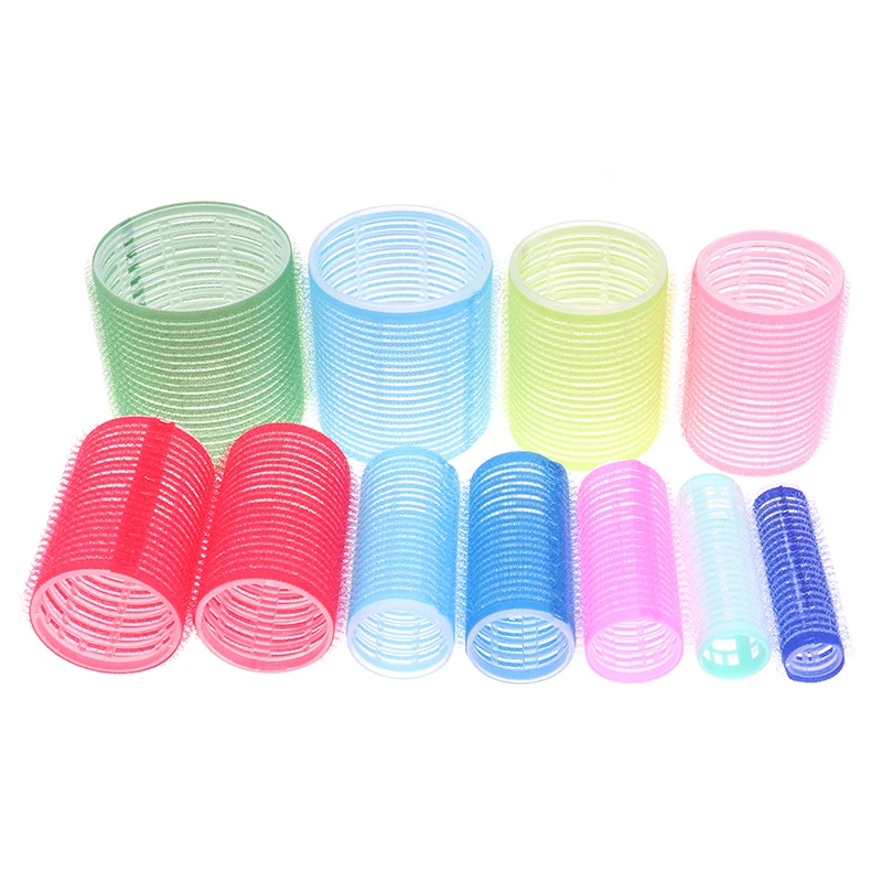 Jumbo Hair Rollers 6 Pcs Curlers Self Grip Holding Rollers Hairdressing Curlers Hair Design Sticky Cling Style For DIY