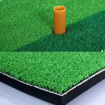 

Green Indoor Golf Mat Training Hitting Pad Practice Grass Training Golf Rubber 30x60cm Tools Backyard Grassroots Mat Z6N8