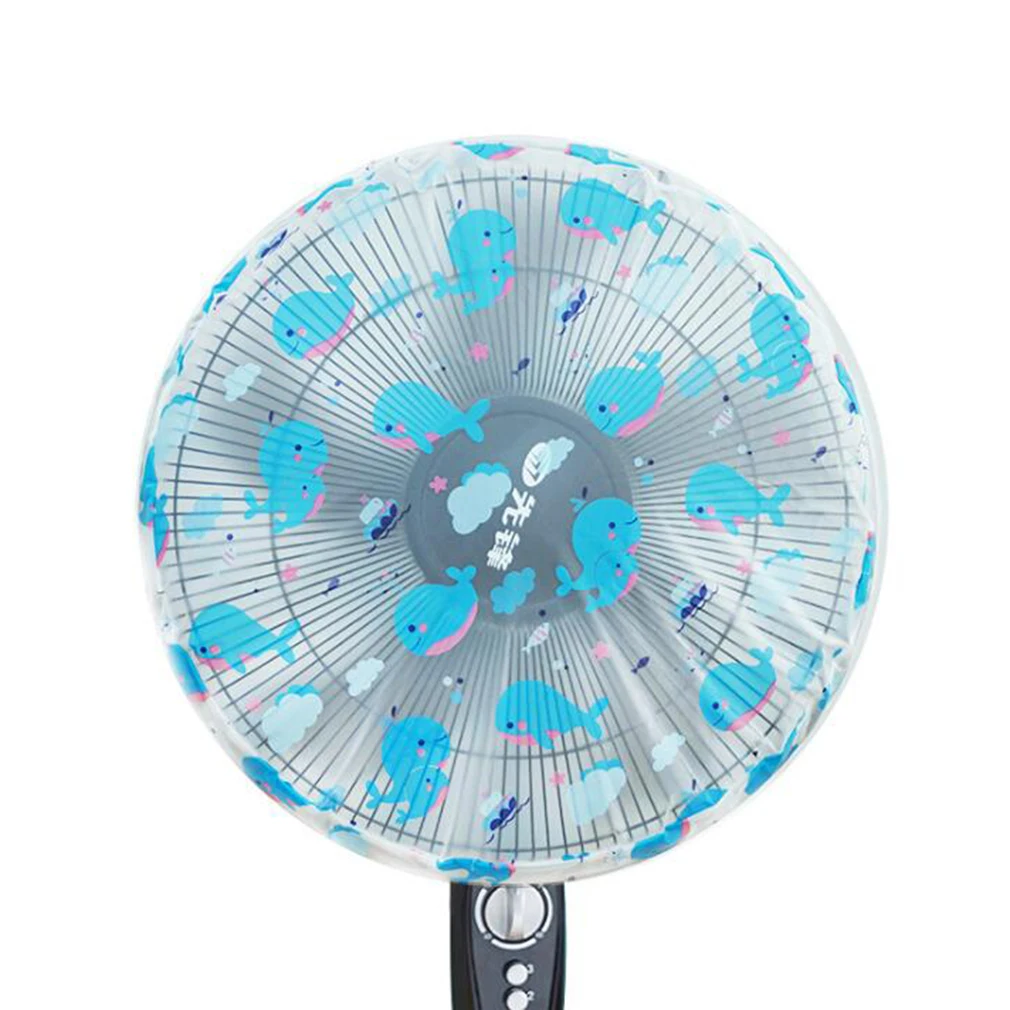 Домашняя Пылезащитная Крышка для вентилятора высокого качества PEVA напольный вентилятор защитная сумка мультфильм веер с принтом защитные чехлы - Цвет: blue