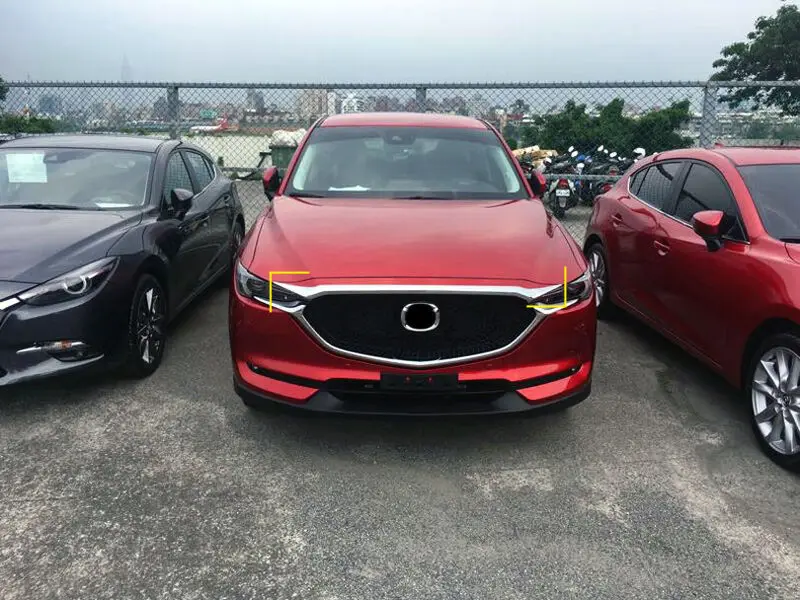 Передняя крышка капота двигателя МОЛДИНГ ПОЛОСА отделка ABS хром 1 шт. для Mazda CX-5