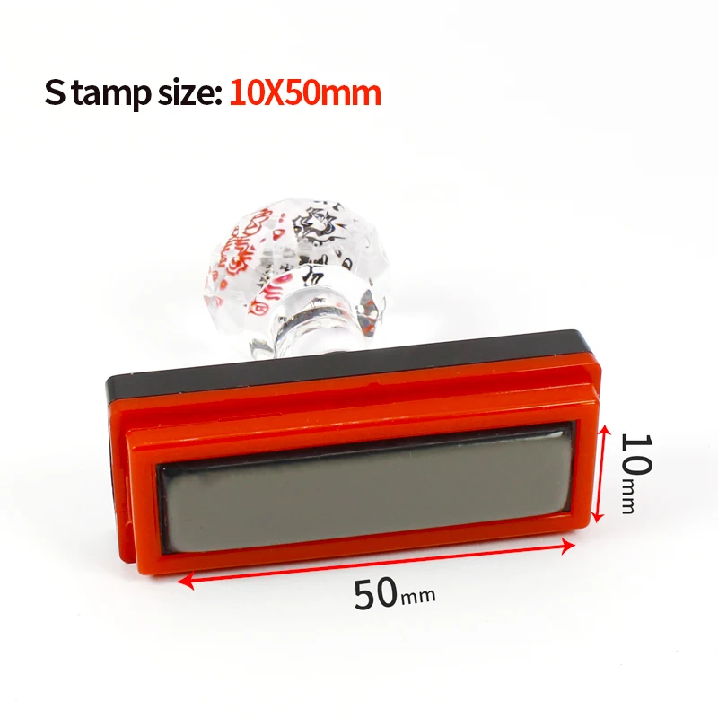 10*50mm Professional Rectangular Photosensitive Stamp,Personal Seal,Wedding Stamp