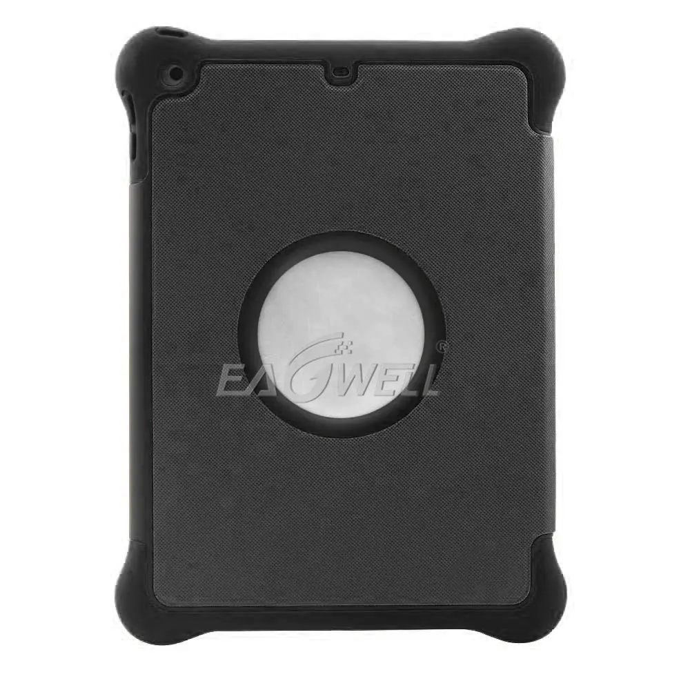 Black Safe Silicon Tablet Cover For iPad 9.7 inch Case Shockproof Protective Cover Auto Sleep Wake Smart Case For iPad 9.7 inch Case - Цвет: Black