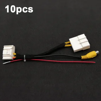 

YIFOUM 10pcs 24Pin Original Video Input Switch Reverse Camera RCA Adapter Cable For Toyota Land Cruiser Prado Highlander Crown