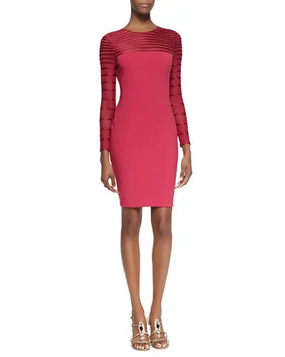 Vestido de festa curto longo платье для выпускного вечера robe de soiree новые модные сексуальные Коктейльные Вечерние платья с длинным рукавом - Цвет: same as picture