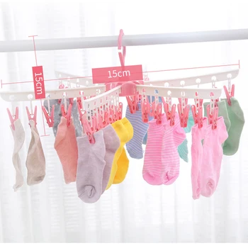 

Non-slip multi-function folding retractable travel magic drying rack drying rack storage with 36 clips for home accessories