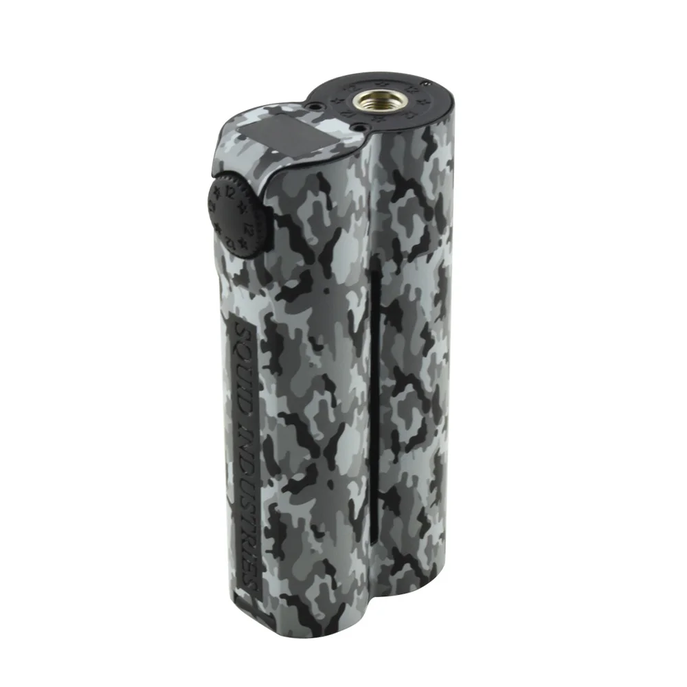 Heavengifts Squid Industries Double Barrel V3 150W VW MOD with Flat Top OLED Display No Battery Double Barrel Box Mod VS Drag 2 - Color: Arctic Camo