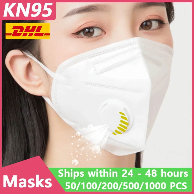 

[1000pcs] KN95 Disposable Face Masks N95 Protective Filter Mouth Respirator Dust Ffp3 Mask Flu Facial Template Ffp2 Mouth Cover