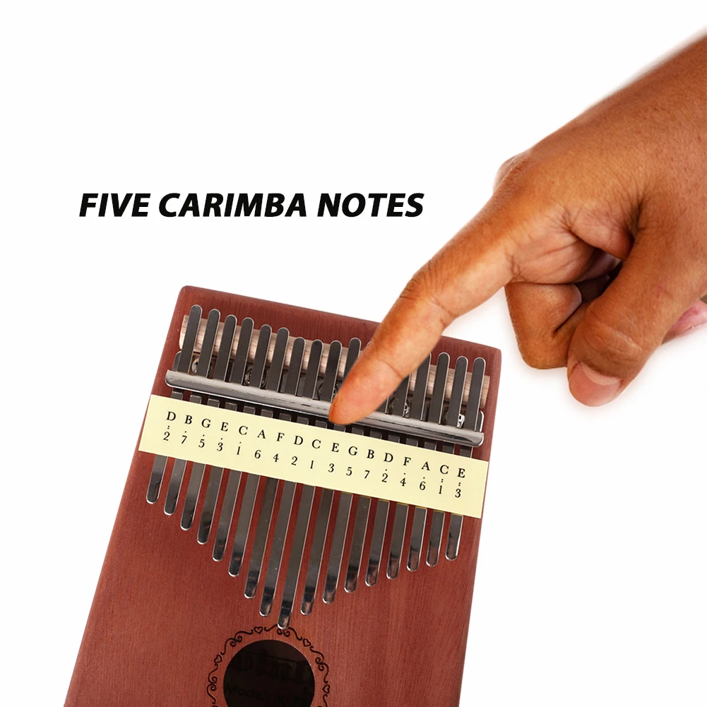 

5pcs Thumb Piano Musical Scale Stickers Practical Kalimba Musical Sound Labels Sticker for Beginner Musical Instrument Supplies