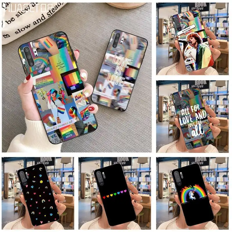Чехол для телефона HUAGETOP геев лесбиянок ЛГБТ радуга гордость Samsung Galaxy Note20 ultra 7 8 9 10