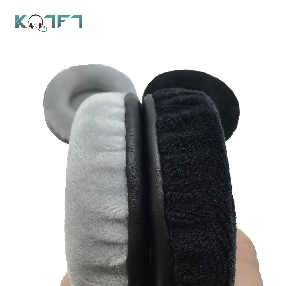 

KQTFT 1 Pair of Velvet Replacement Ear Pads for Samson SR850 SR-850 SR 850 Headset EarPads Earmuff Cover Cushion Cups