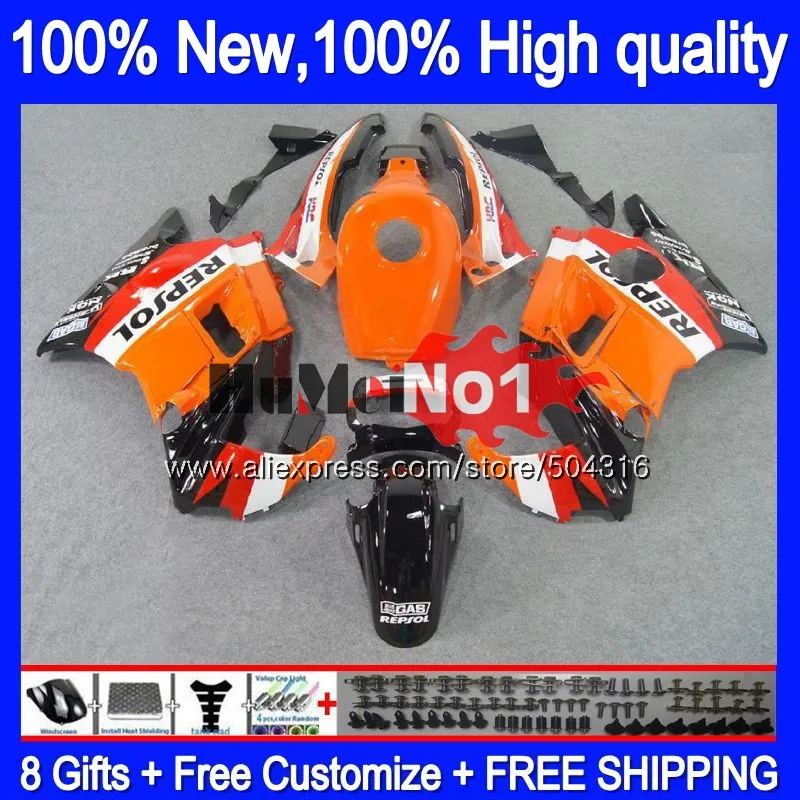 Корпус+ майка для HONDA CBR600 F3 FS 600CC CBR600FS для детей ростом 95-96 2MC. 56 CBR 600F3 600 F3 CC CBR600F3 1995 1996 95 96 обтекателя Repsol orange